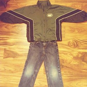 NFL NY JETS windbreaker w/ Jeans